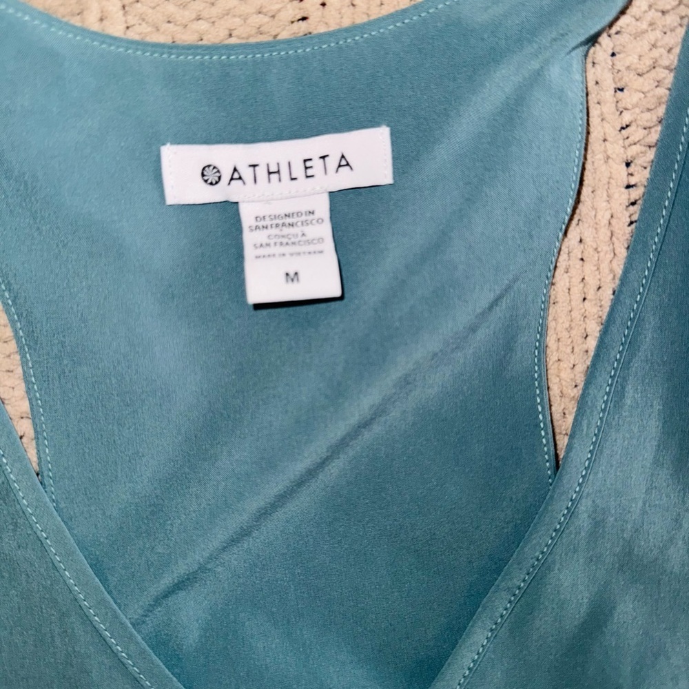 ATHLETA Teal and Black Women's Sleeveless Top - Picture 4 of 5